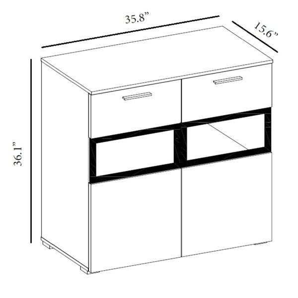 Sarah Side Cabinet with LED