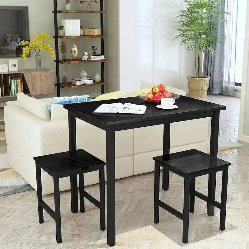 Small Dining Table Set for 2, Home Kitchen Furniture Perfect Choice, Compact and Durable, Easy Assembly