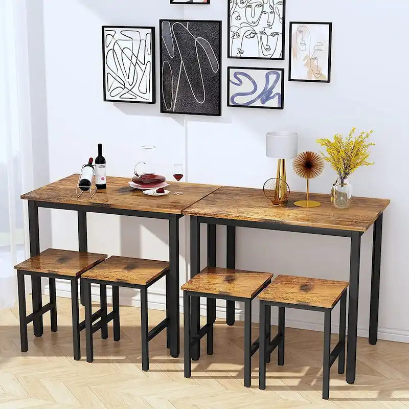 Small Dining Table Set for 2, Home Kitchen Furniture Perfect Choice, Compact and Durable, Easy Assembly