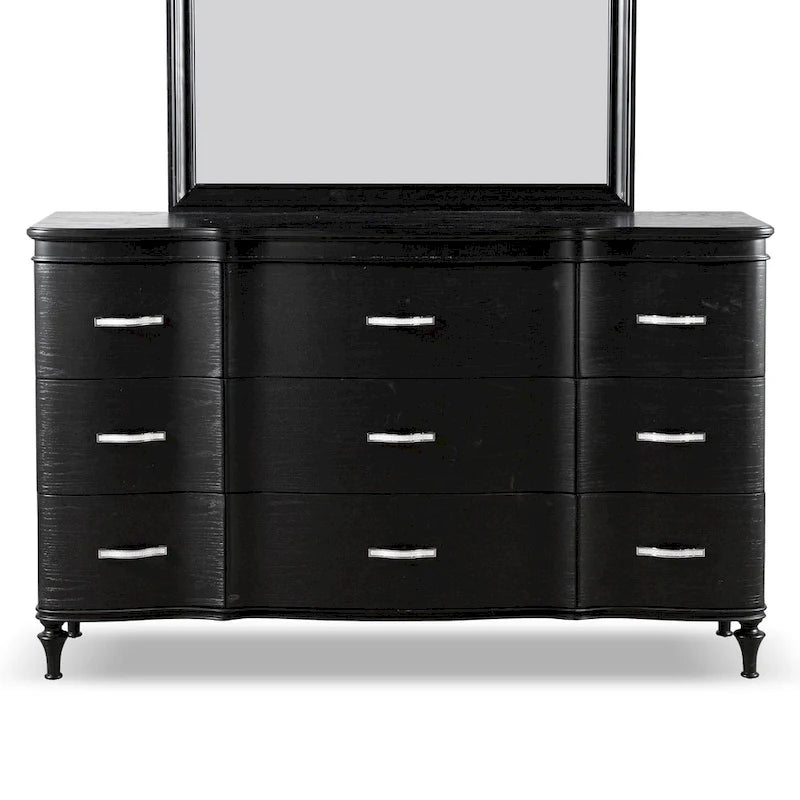Furniture of America Seabliss Glam Solid Wood 9-Drawer Double Dresser